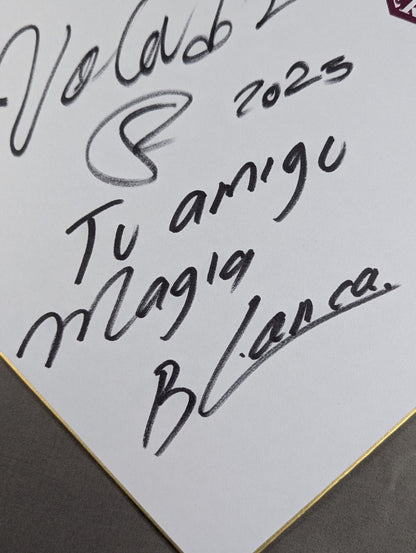 Volador Jr. & Mahia Blanca (New Japan Pro Wrestling 50th Anniversary Shikishi ( Autograph board ) )