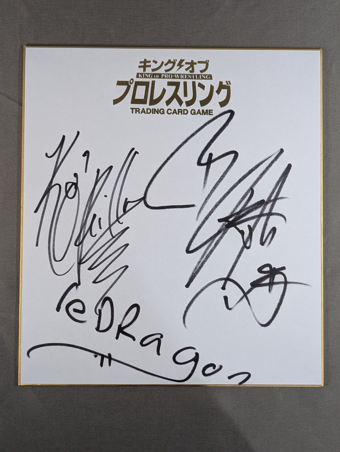 ★reDRagon★ Kyle O'Reilly & Bobby Fish, King of Pro-wrestling Shikishi ( Autograph board ) )