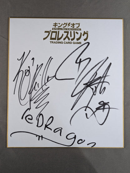 ★reDRagon★ Kyle O'Reilly & Bobby Fish, King of Pro-wrestling Shikishi ( Autograph board ) )
