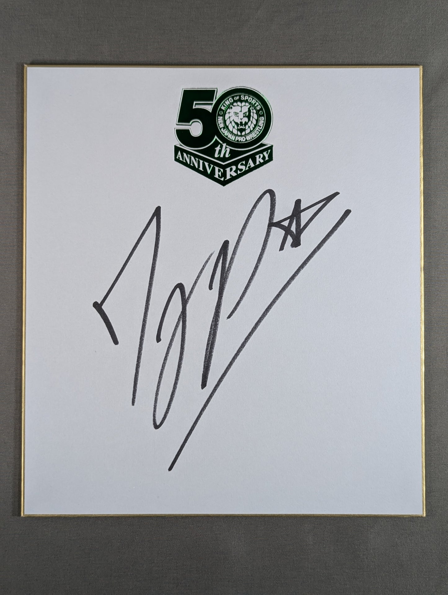 TJP (New Japan Pro Wrestling 50th Anniversary Shikishi ( Autograph board ) )