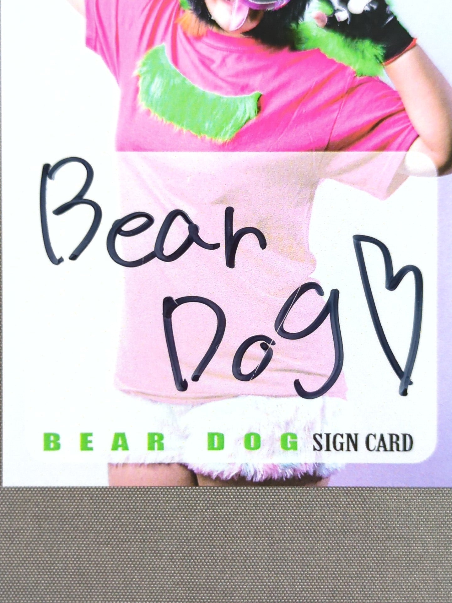 2019 STARDOM COLLECTION CARD ルアカ(ベアー・ドッグ) 公式サインカード