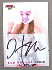 2019 STARDOM COLLECTION CARD 葉月(はづき蓮王) 公式サインカード
