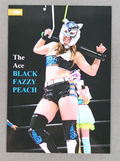 2019 STARDOM COLLECTION CARD ブラック・ファジー・ピーチ(渡辺桃) 公式サインカード