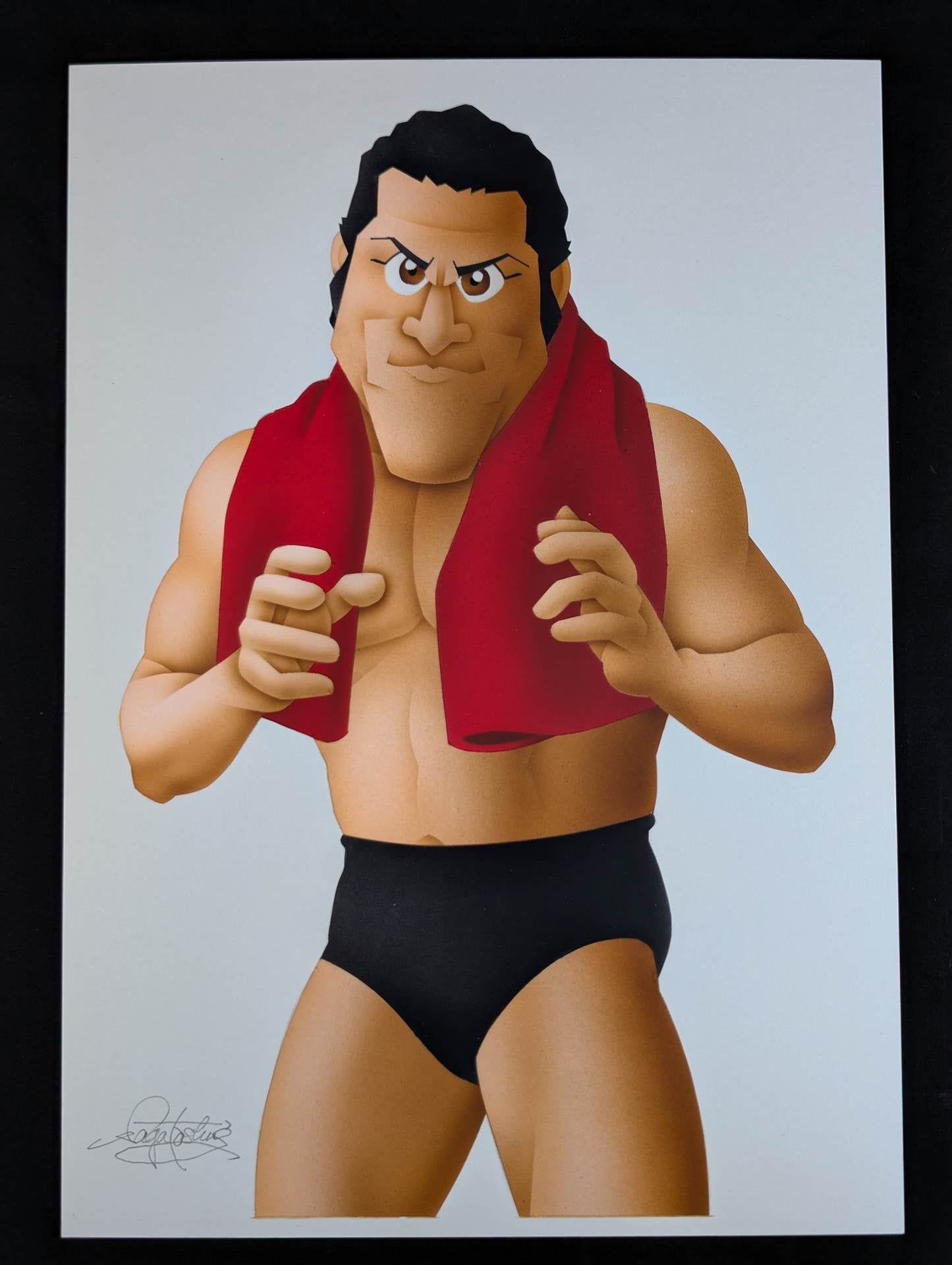 ★ Nagatoshi Sakai Original work ★ "Burning Fighting Spirit" Antonio Inoki 
