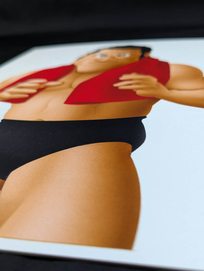 ★ Nagatoshi Sakai Original work ★ "Burning Fighting Spirit" Antonio Inoki 