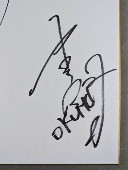 OKUMURA＆ボビー・スィー(キングオブプロレスリング専用色紙)