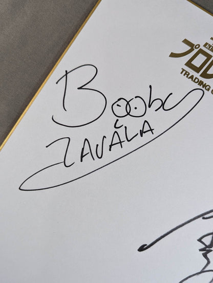 OKUMURA＆ボビー・スィー(キングオブプロレスリング専用色紙)