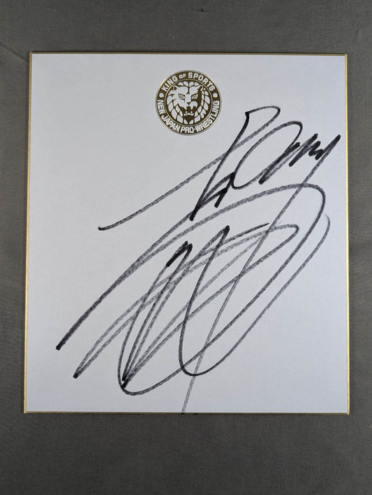 Togi Makabe  (Lion Mark ) Shikishi ( Autograph board ) )
