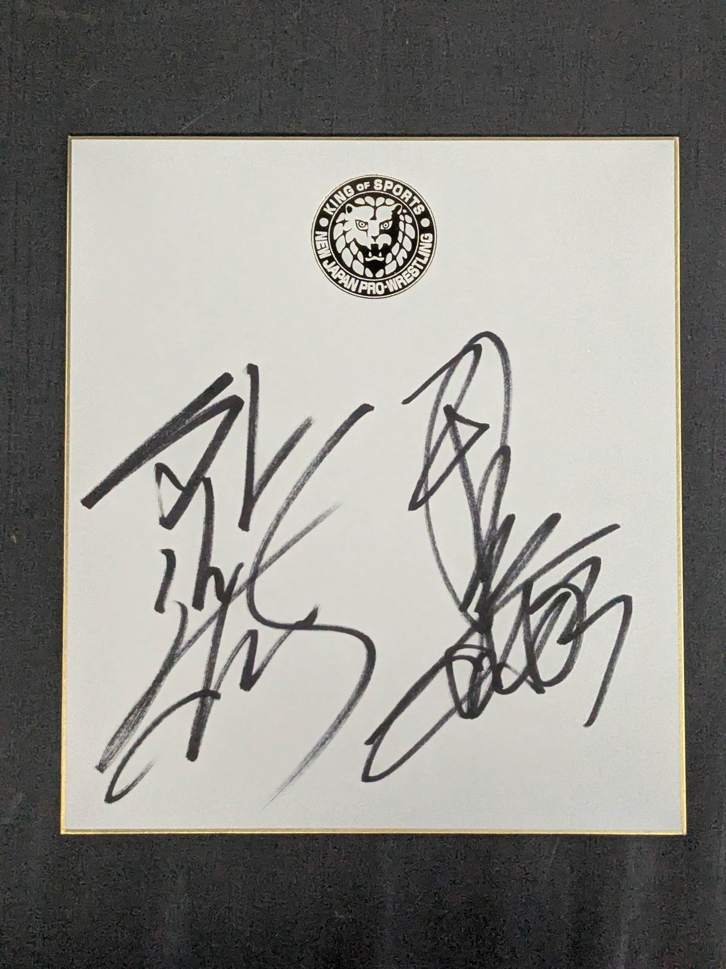 ★KING OF SPORTS★ New Japan Pro Wrestling Sign Shikishi ( Autograph board ) set(4)