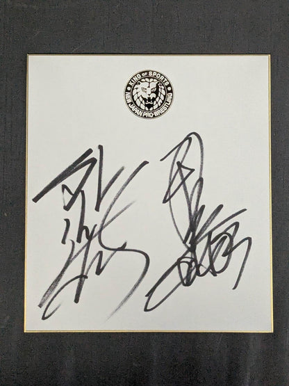 ★KING OF SPORTS★ New Japan Pro Wrestling Sign Shikishi ( Autograph board ) set(4)