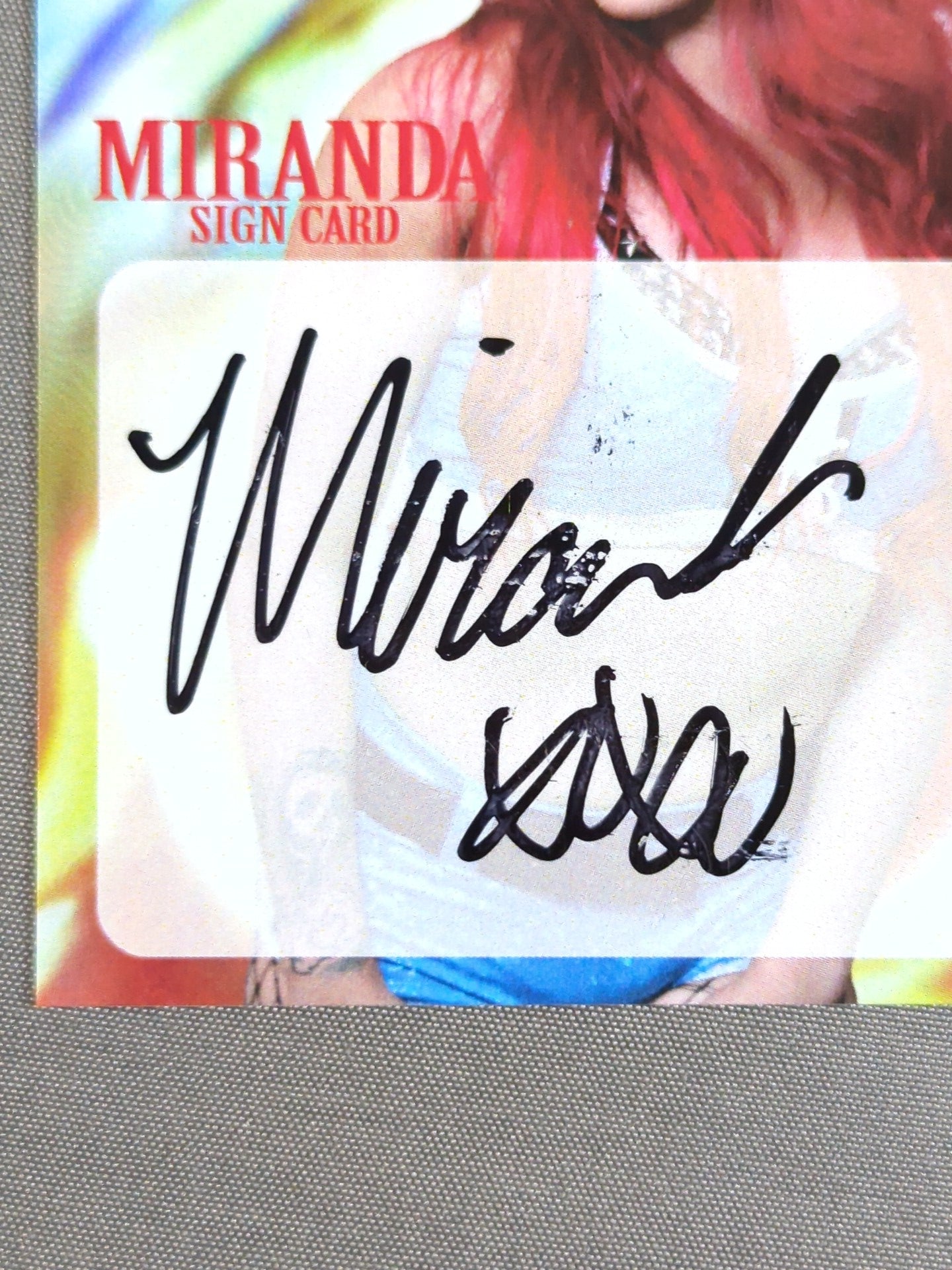 2018 STARDOM COLLECTION CARD ミランダ 公式サインカード