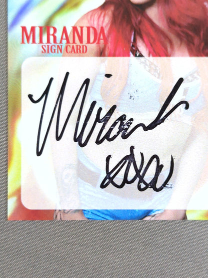 2018 STARDOM COLLECTION CARD ミランダ 公式サインカード