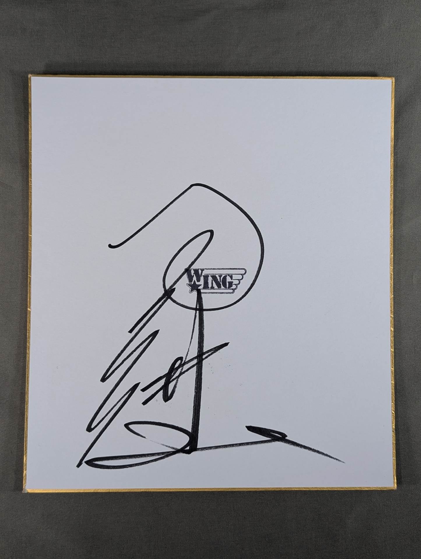 Mighty Inoue (W★ING exclusive Shikishi ( Autograph board ) )) )