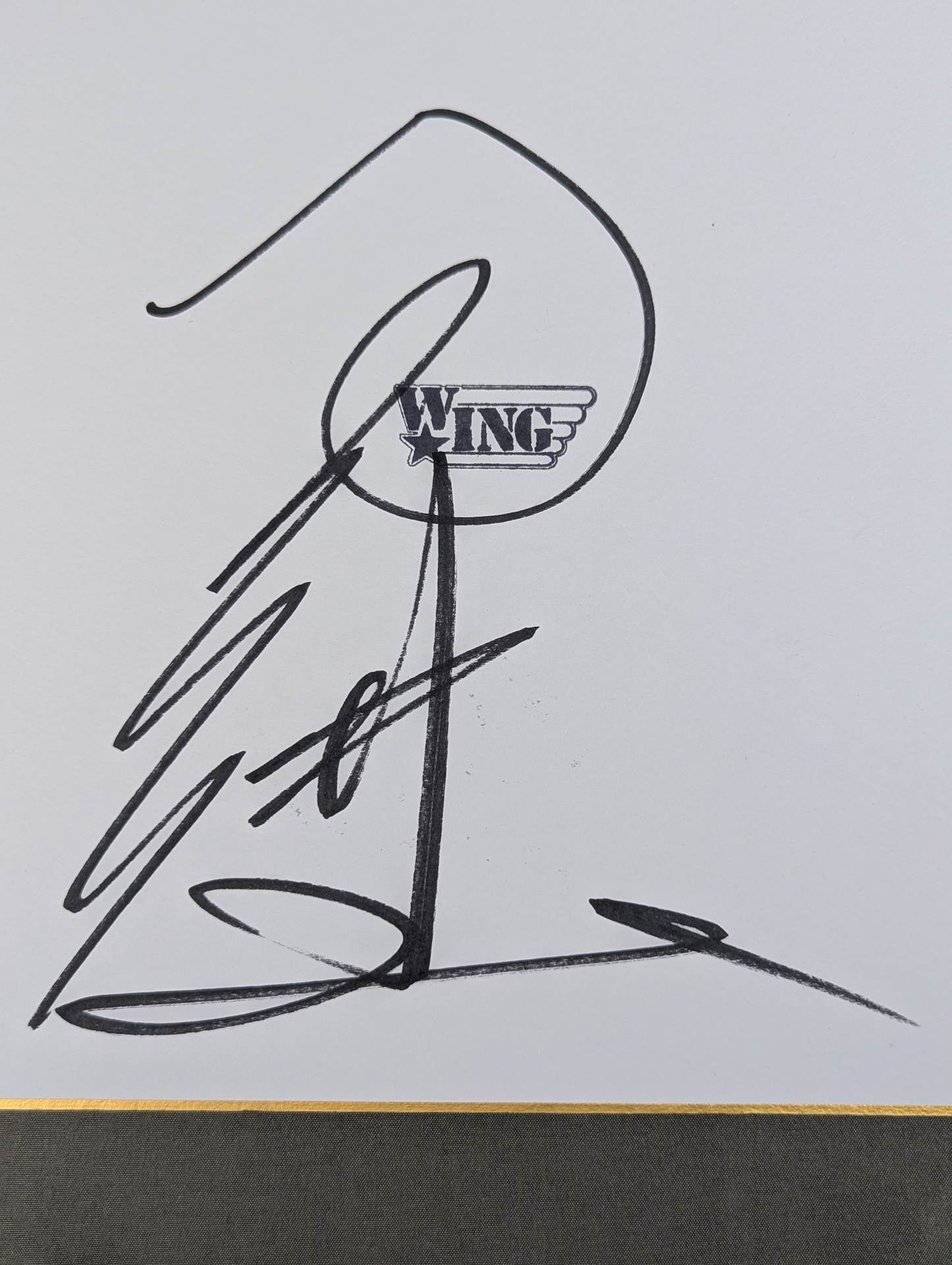 Mighty Inoue (W★ING exclusive Shikishi ( Autograph board ) )) )