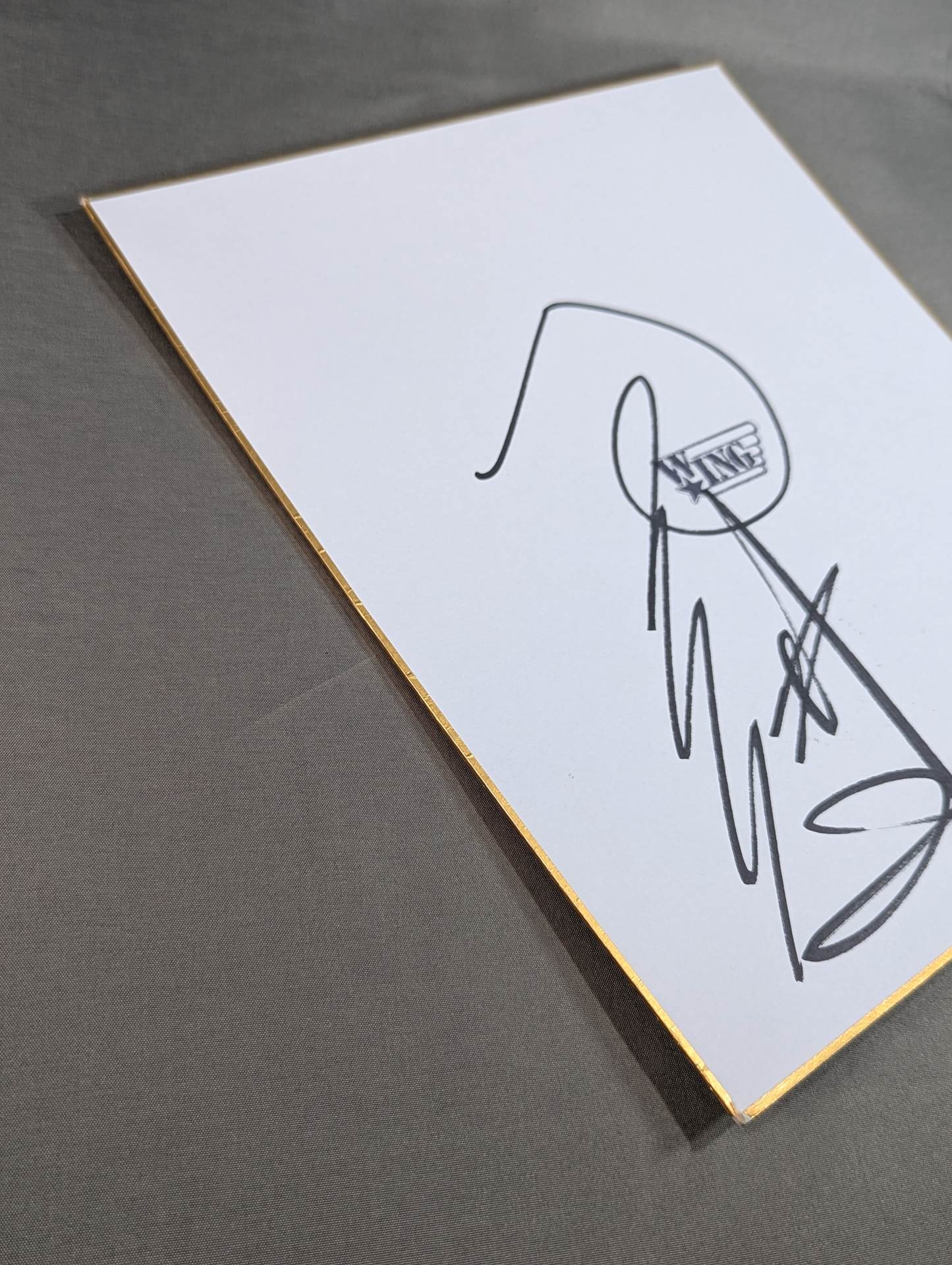 Mighty Inoue (W★ING exclusive Shikishi ( Autograph board ) )) )