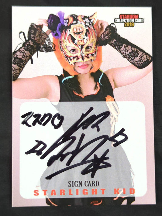 2019 STARDOM COLLECTION CARD スターライト・キッド 公式サインカード
