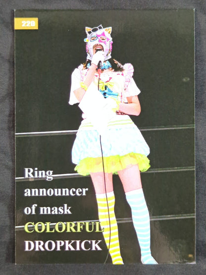 2019 STARDOM COLLECTION CARD Colorful Drop Kick (STARLIGHT KID ) Official autographed card 
