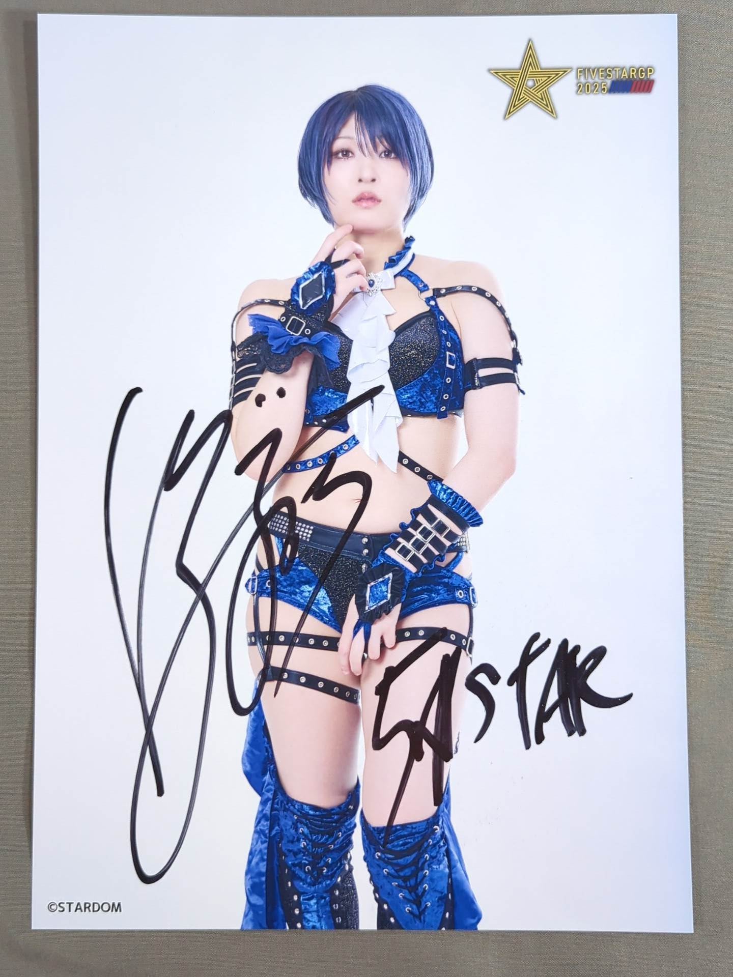 ★ Handover Saori Anou  hand signed autograph  ★ Stardom Pro-Photo