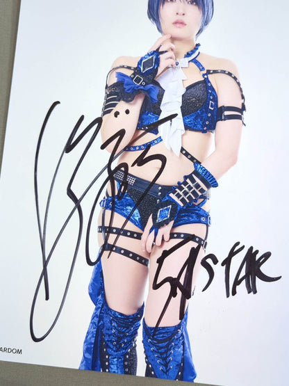 ★ Handover Saori Anou  hand signed autograph  ★ Stardom Pro-Photo
