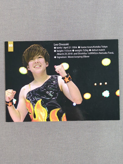 2019 STARDOM COLLECTION CARD Reiko Onozaki Official autographed card