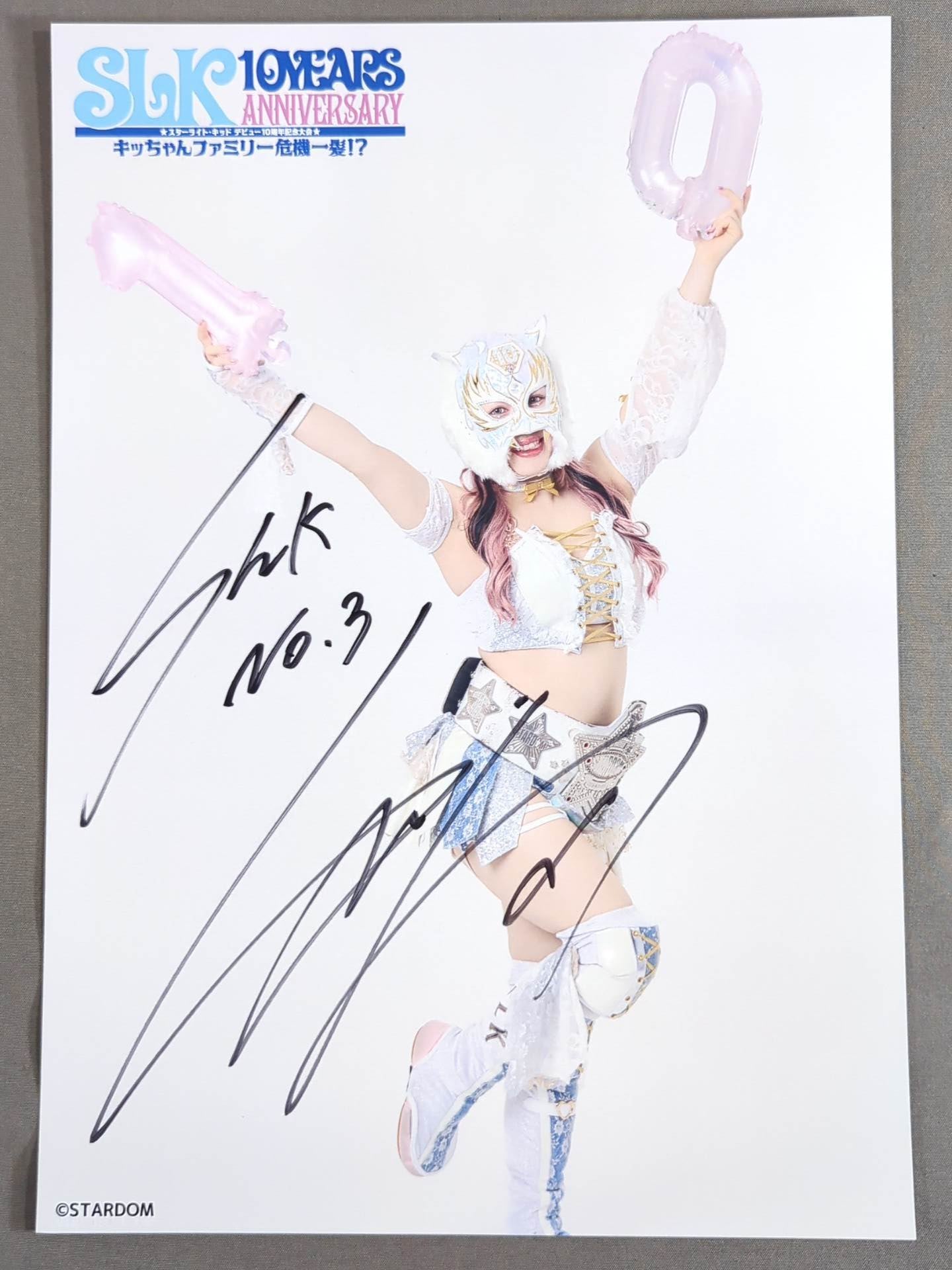 ★SLK 10YEARS★ STARLIGHT KID Hand signed autograph  Stardom Pro-Photo
