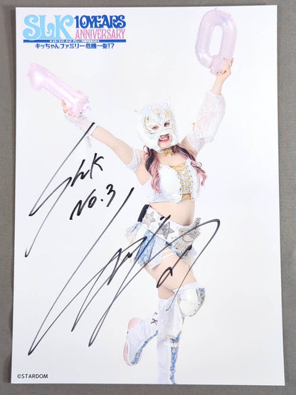 ★SLK 10YEARS★ STARLIGHT KID Hand signed autograph  Stardom Pro-Photo