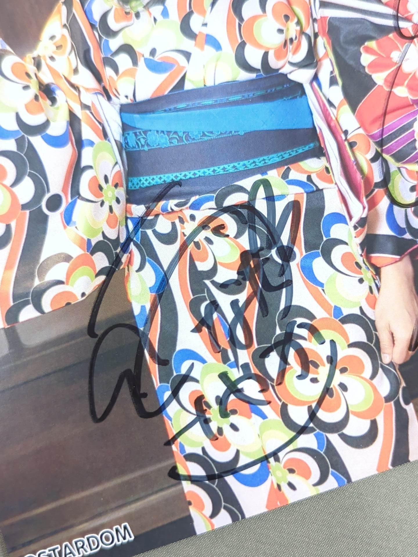 ★COSMIC ANGELS★ 3 fighters hand signed autograph stardom Pro-Photo ③