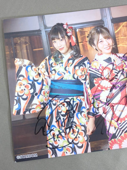 ★COSMIC ANGELS★ 3 fighters hand signed autograph stardom Pro-Photo ③