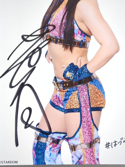 葉月 直筆サイン入り スターダムポートレート(F-6)