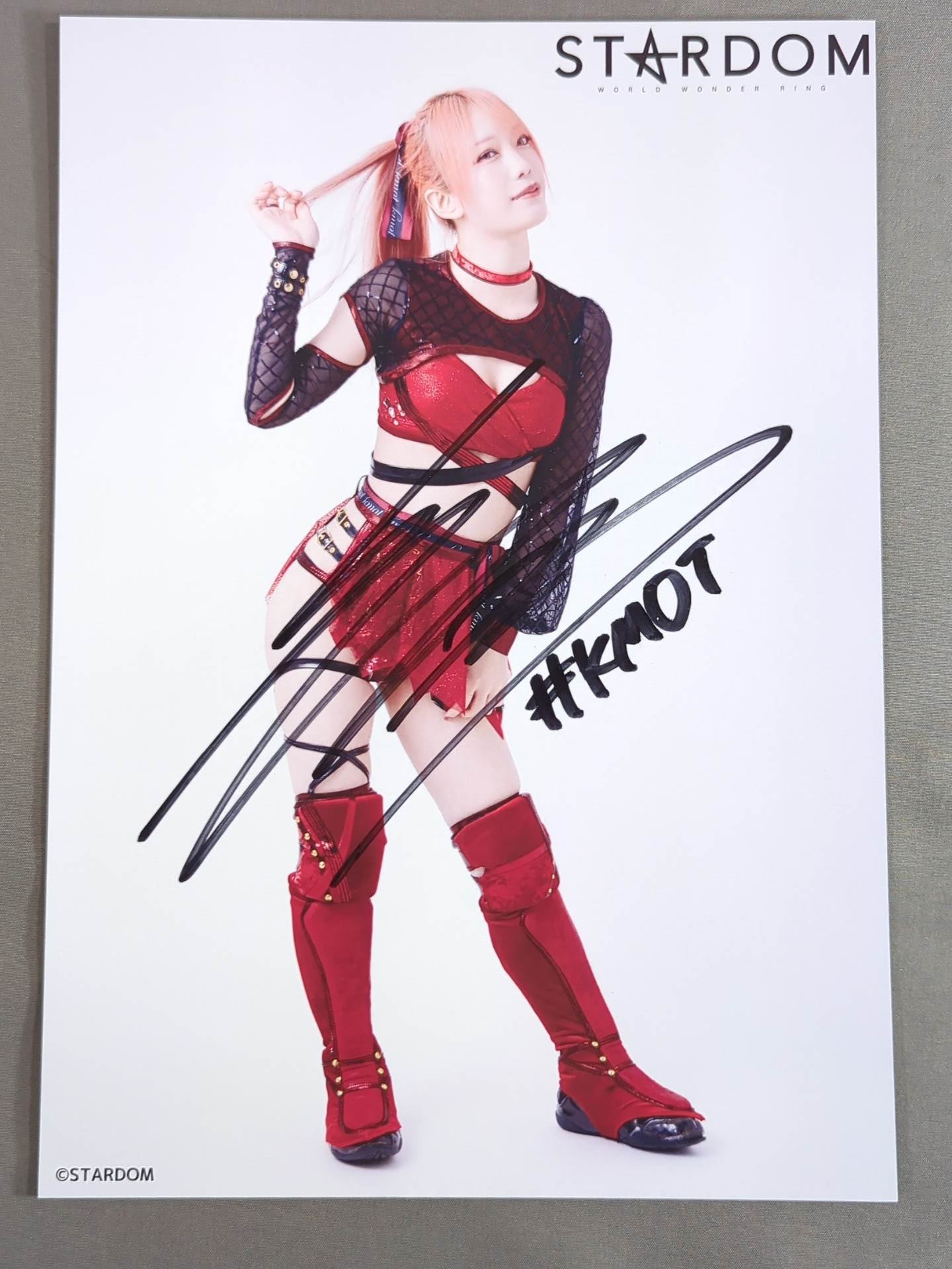 鹿島沙希 直筆サイン入り スターダムポートレート(K-7)