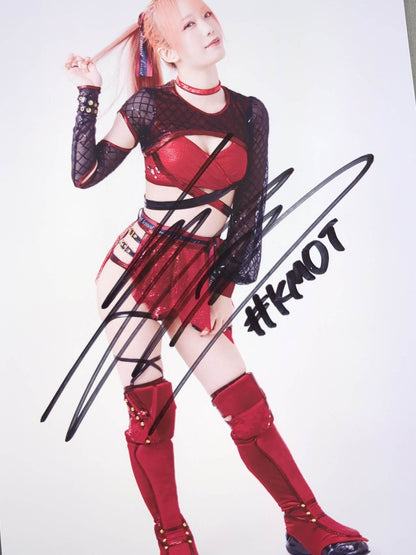 鹿島沙希 直筆サイン入り スターダムポートレート(K-7)