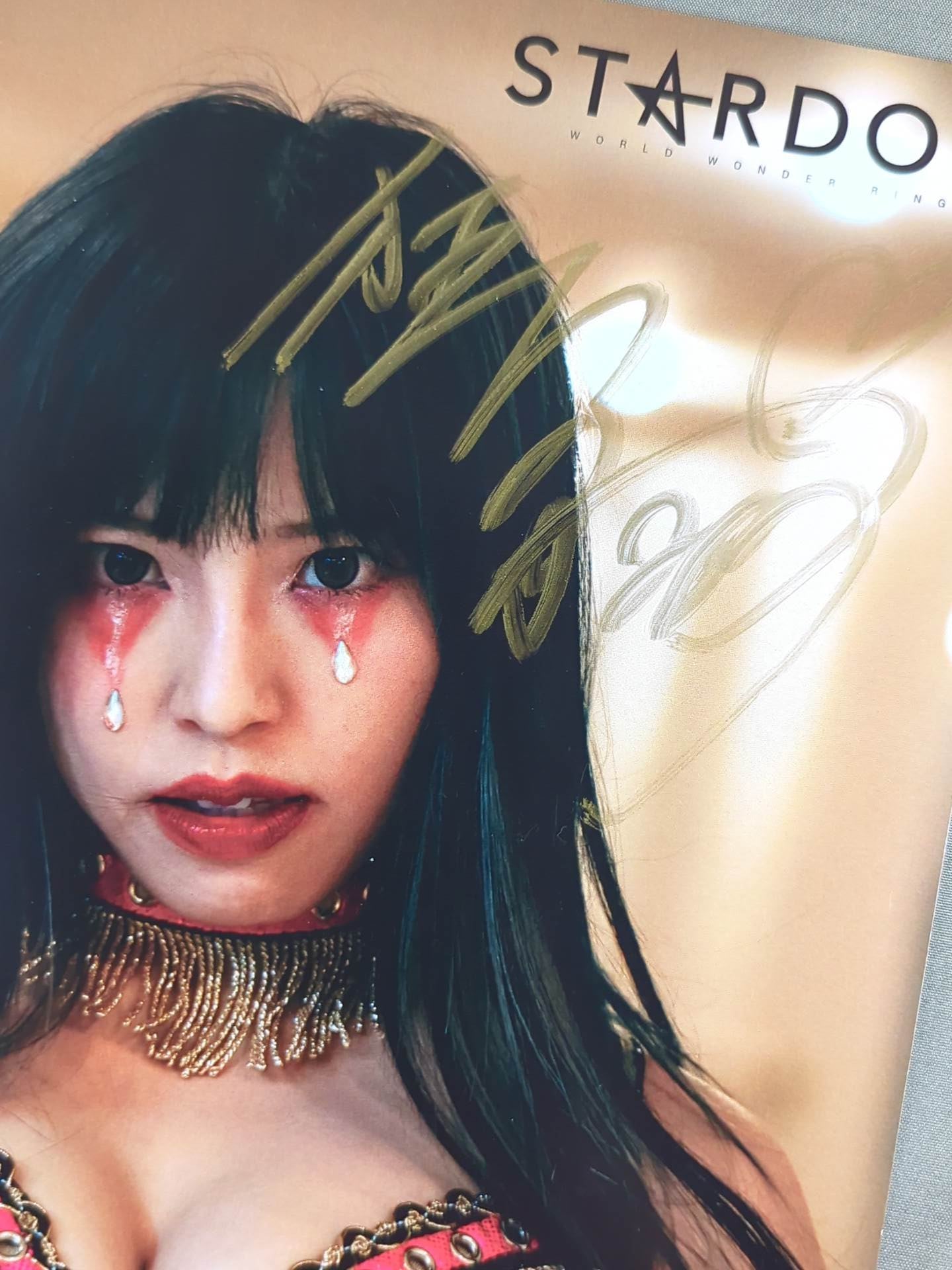 白川未奈 直筆サイン入り スターダムポートレート(K-5)