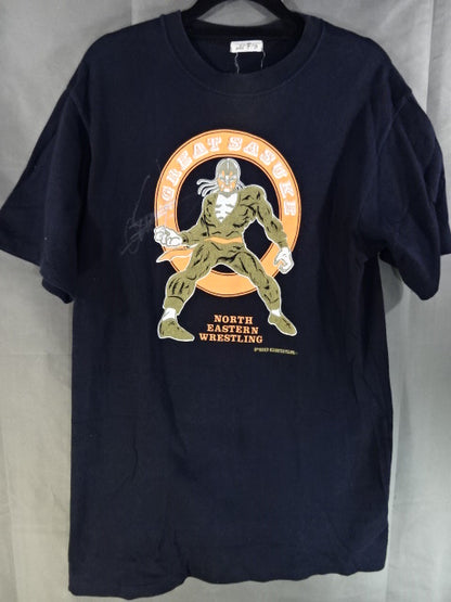 【直筆サイン入り】ザ・グレート・サスケ イラストTシャツ①(ブラック)