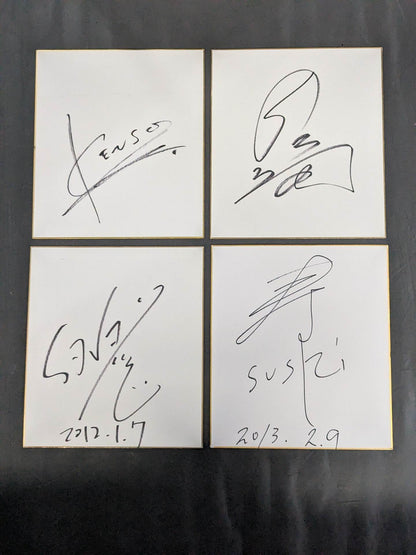 Domestic pro wrestler sign Shikishi ( Autograph board )  Sets(8)