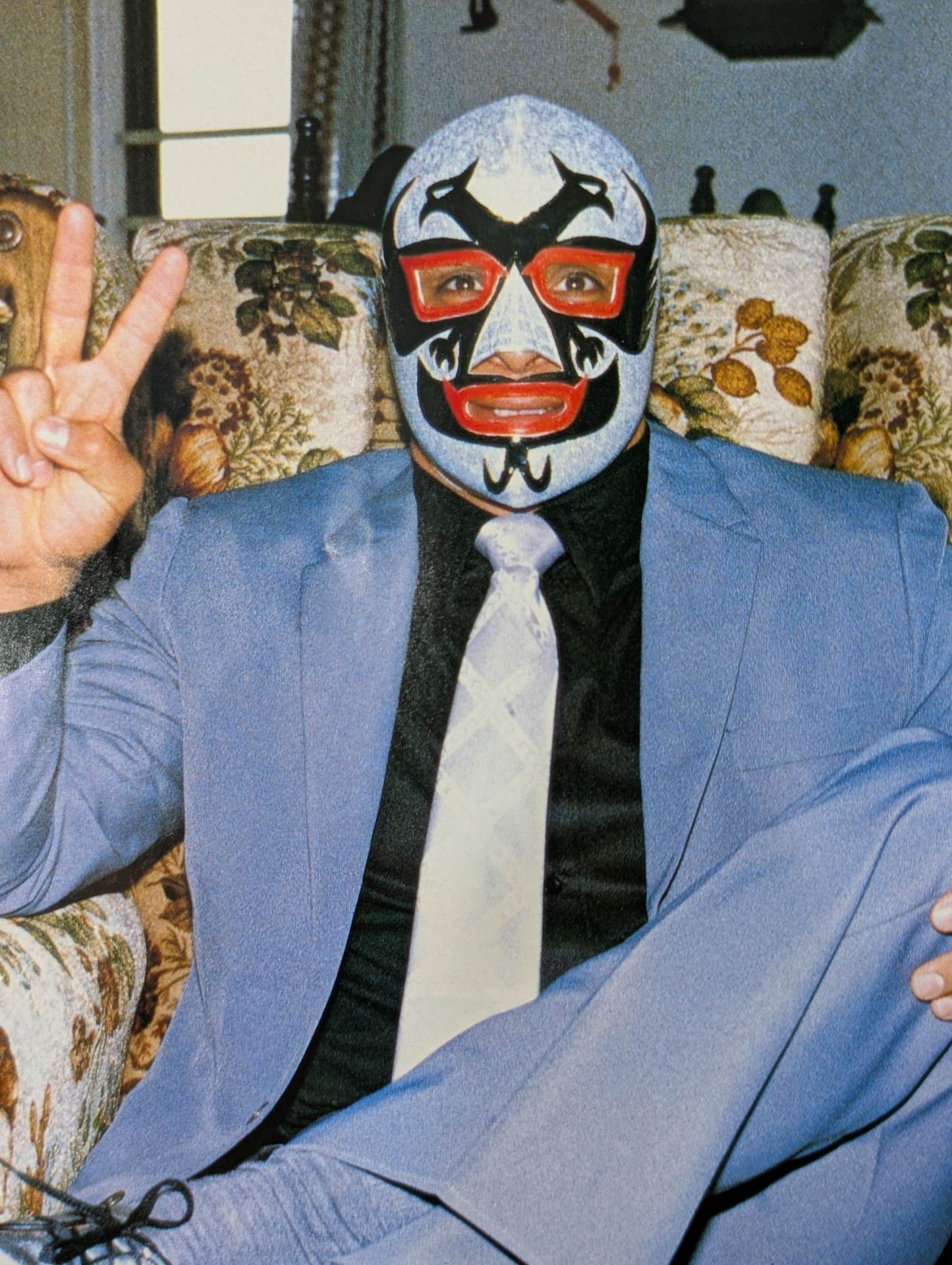 ★Dos Caras 1983 Real World Tag League worn by him !! ★