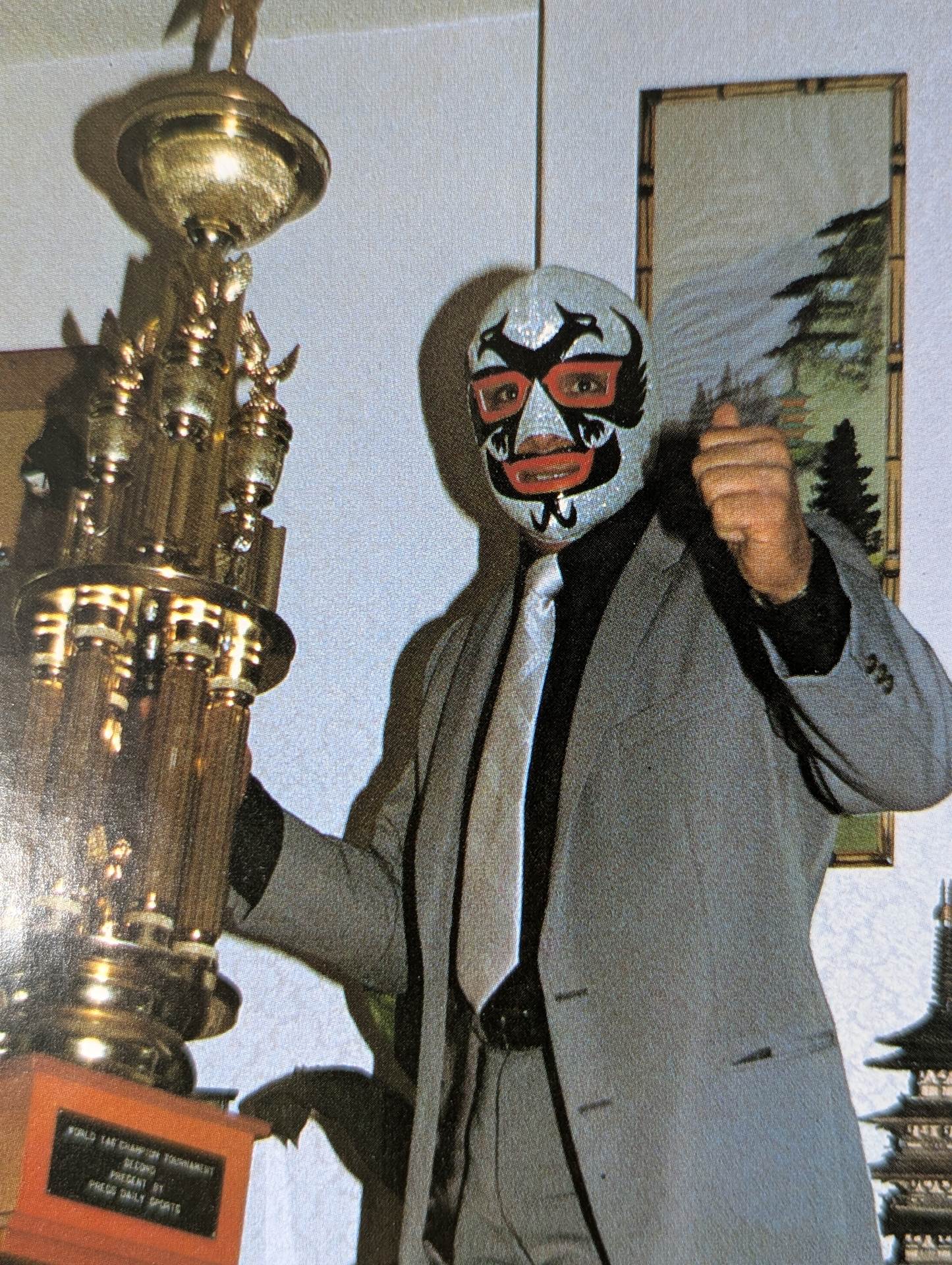 ★Dos Caras 1983 Real World Tag League worn by him !! ★