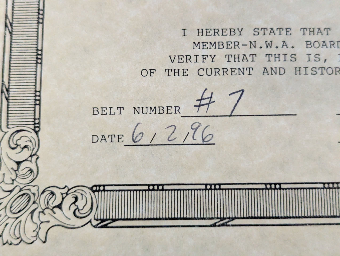 NWA World Heavyweight Championship Belt (1977~1986)