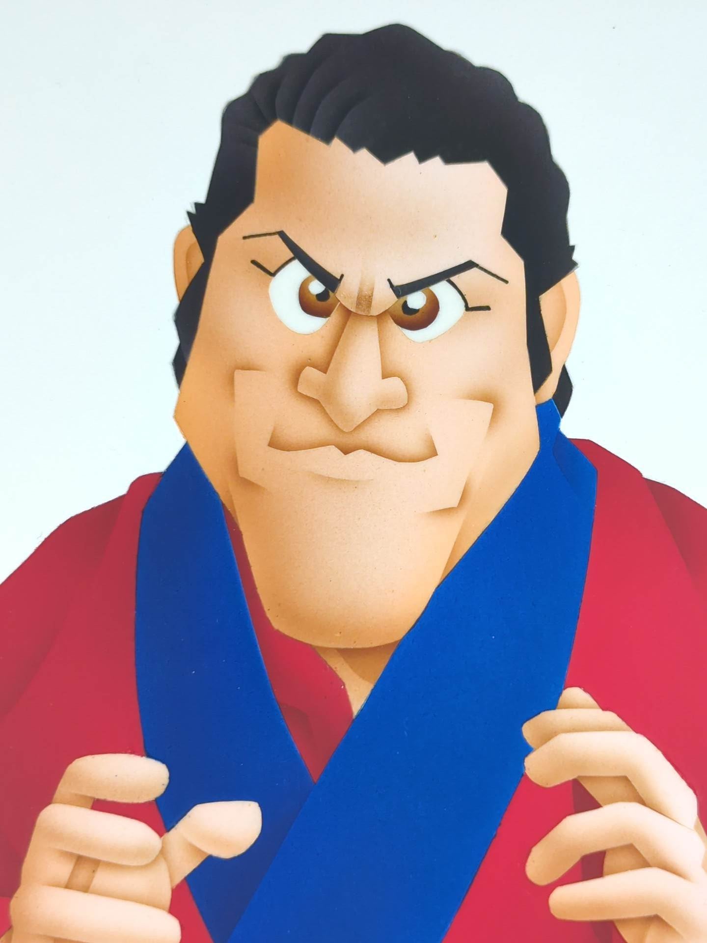 ☆坂井永年氏 原画作品☆「燃える闘魂」アントニオ猪木 – 闘道館