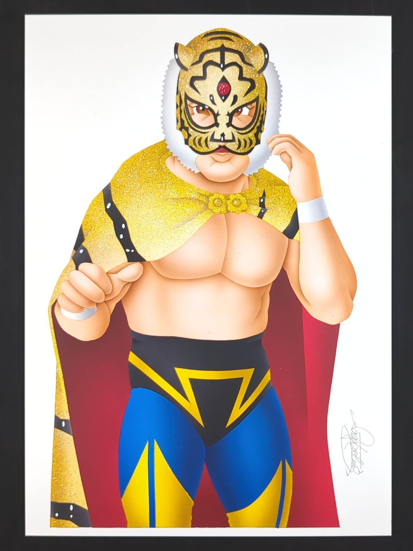 ★ Nagatoshi Sakai 's original painting work ★ "Four-dimensional killing method" The first tiger mask (legend)