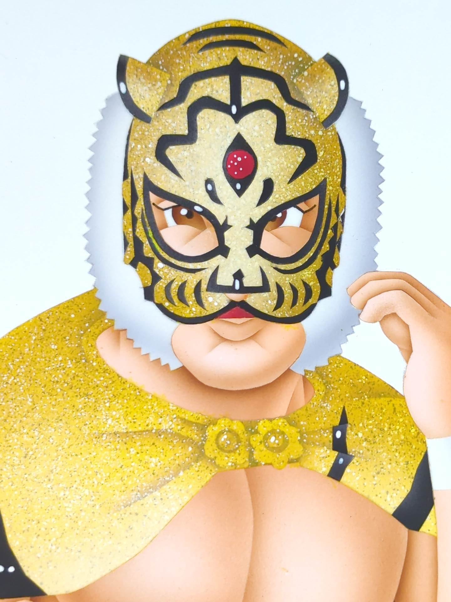 ★ Nagatoshi Sakai 's original painting work ★ "Four-dimensional killing method" The first tiger mask (legend)