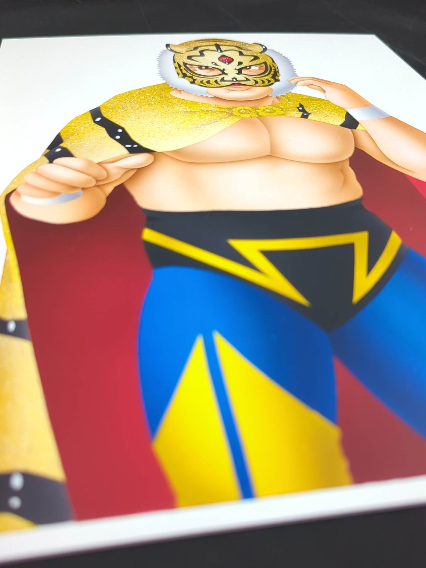 ★ Nagatoshi Sakai 's original painting work ★ "Four-dimensional killing method" The first tiger mask (legend)