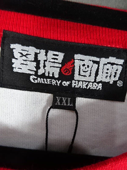 Muscle Girl Obi ×New Japan Pro Wrestling  Collaboration Raglan T-Shirt (Red× White)