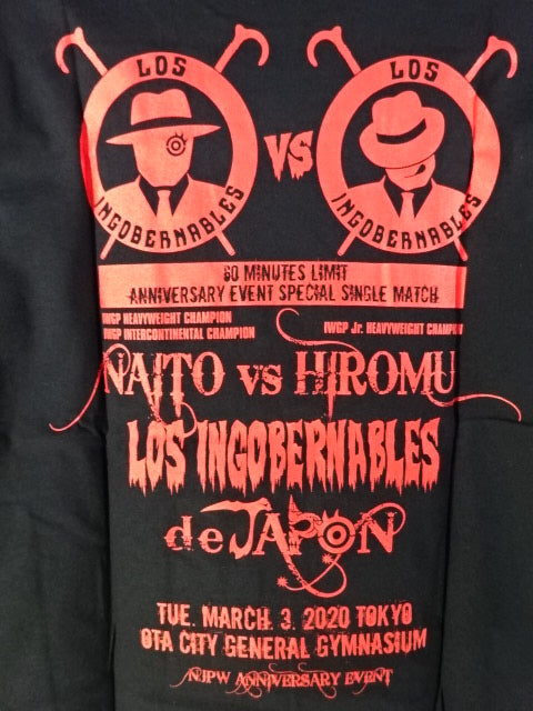 旗揚げ記念日 内藤哲也vs高橋ヒロム ピクチャーTシャツ