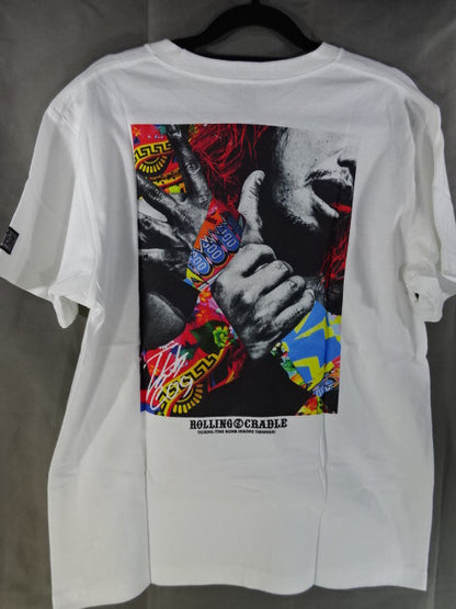 Hiromu Takahashi ×ROLLING CRADLE Collaboration T-Shirt (2) (White)