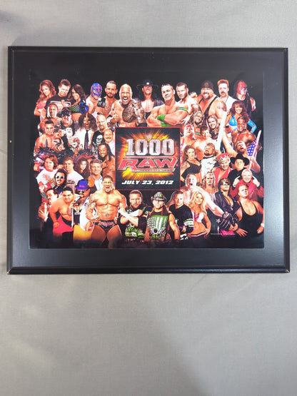 WWE RAW 1000th Tournament Commemorative Plaque ★WWE RAW 1000★