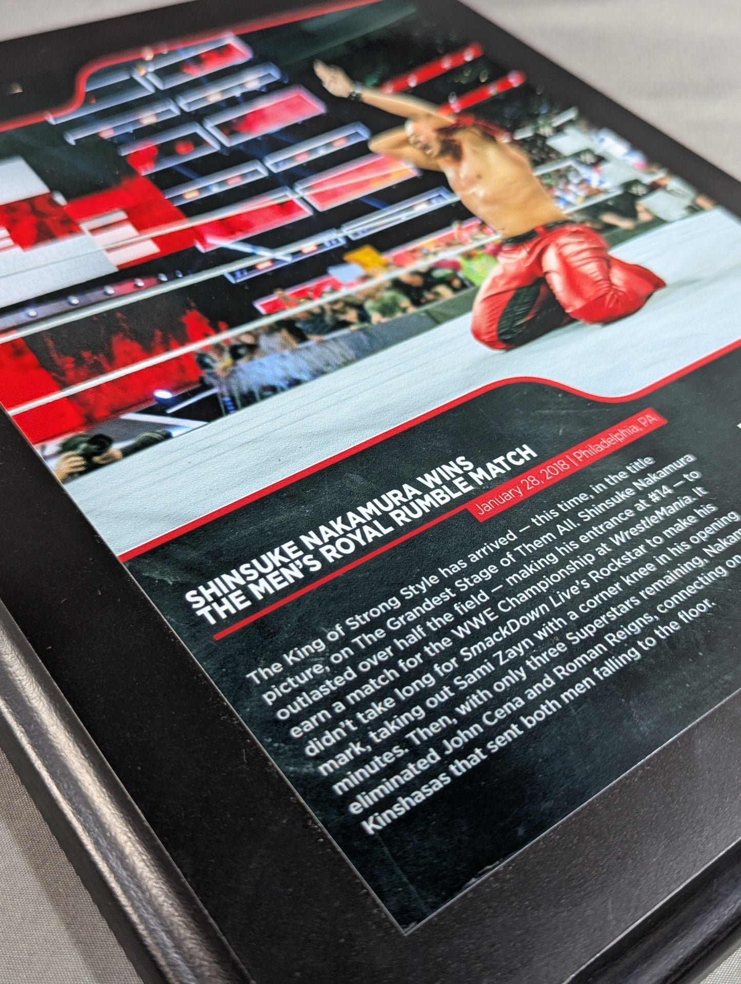 ★日本人初優勝 ★ 中邑真輔 WWE ロイヤルランブル 記念プラーク