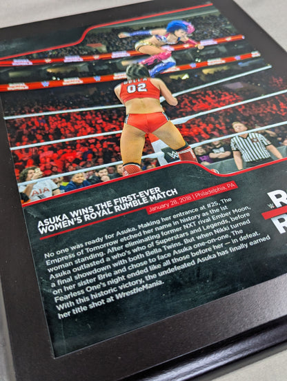 ★ First Champion ★ Asuka WWE Women's Royal Rumble Match Commemorative Plaque