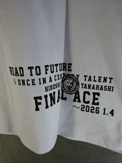 棚橋弘至×しまむら 引退記念 Tシャツ①(ホワイト)