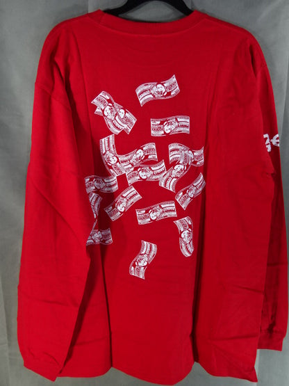 オカダ・カズチカ レッドロングスリーブTシャツ