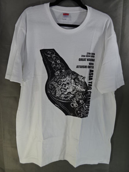 Atsushi Onita &Great Kojika  "Asian Tag Team Challenge" T-Shirt (1) (White)